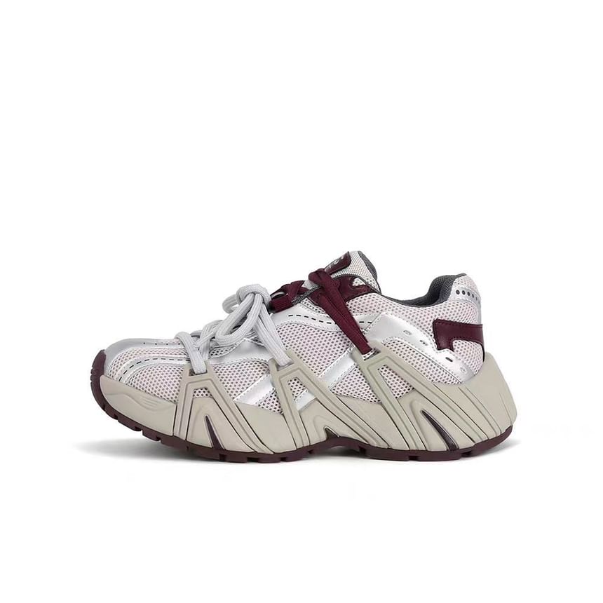 Platform Sneakers Lace-Up