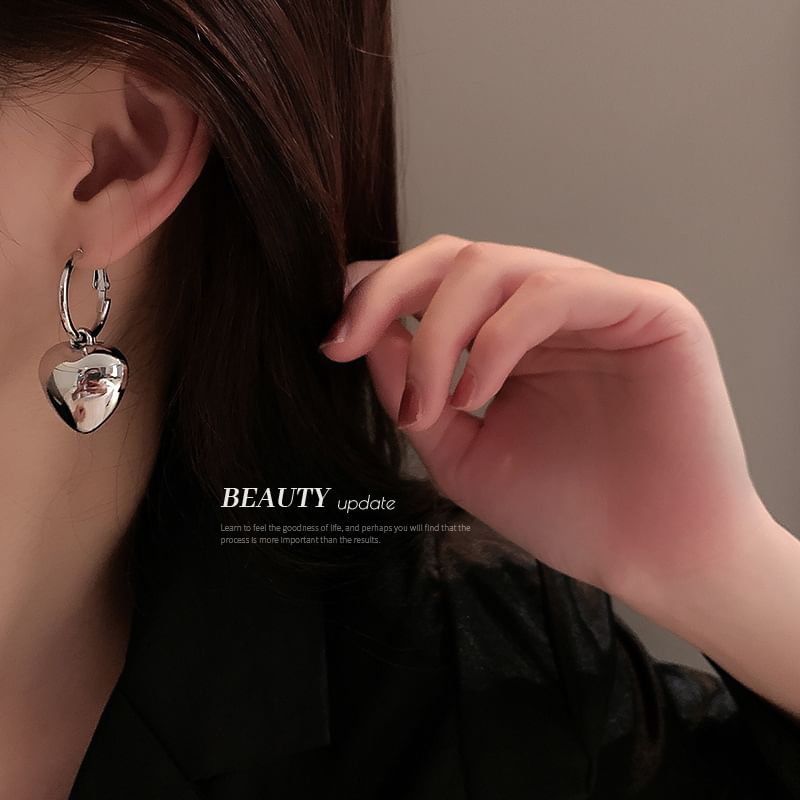 Alloy Heart Designs) Dangle (Various Hoop Earring