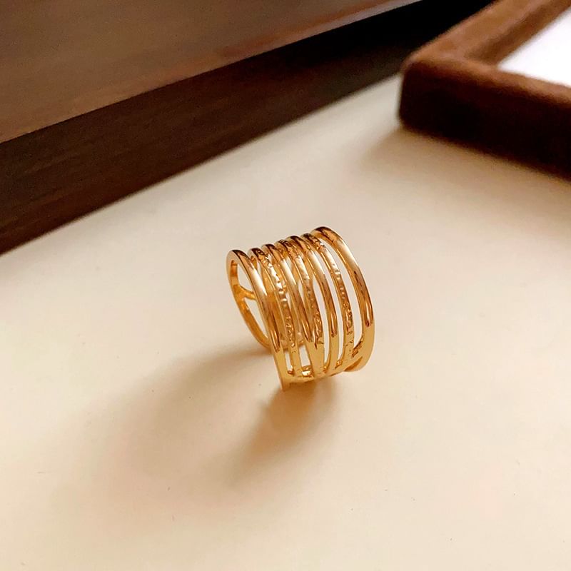 Open / Ring Rhinestone Alloy (Various Layered Designs)