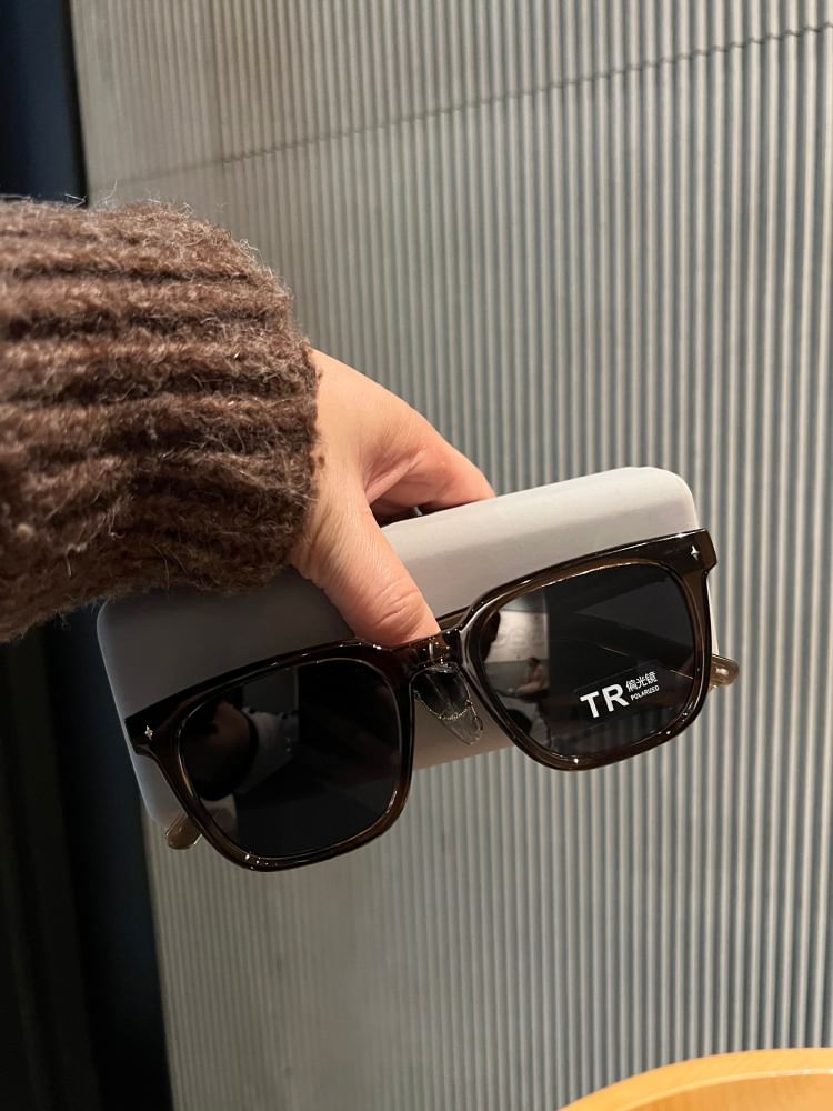 Square Frame Sunglasses Polarized