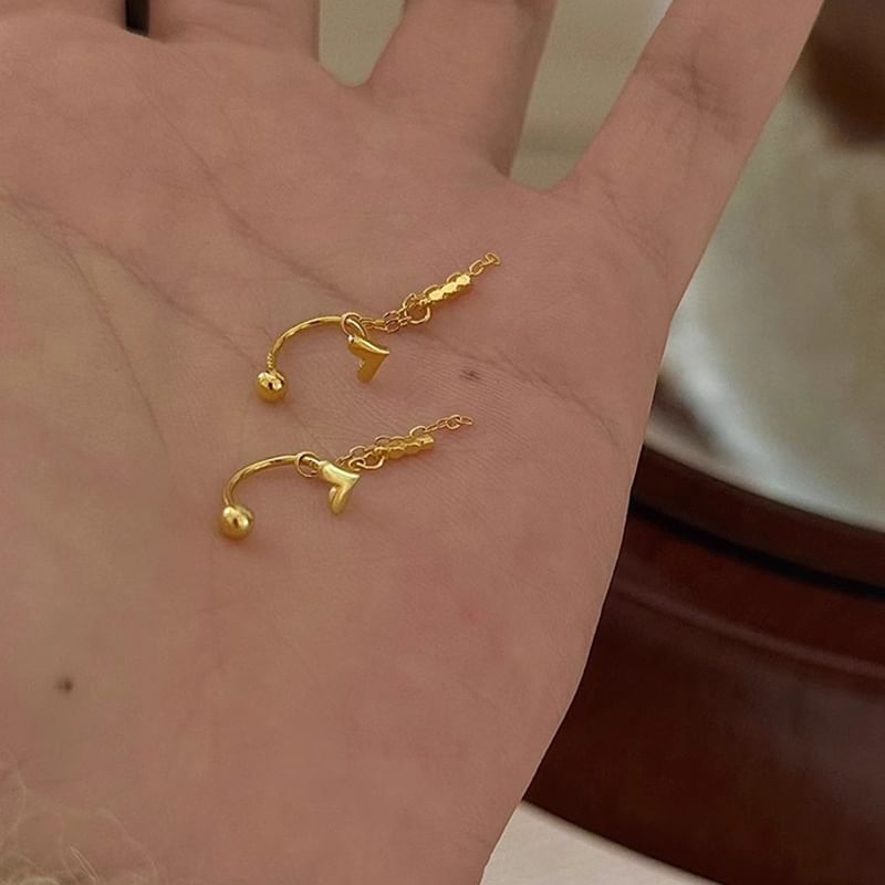 Alloy Earring Threader Heart