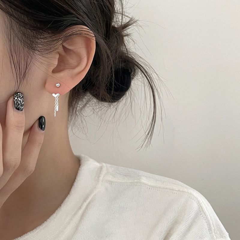 Alloy Earring Threader Heart