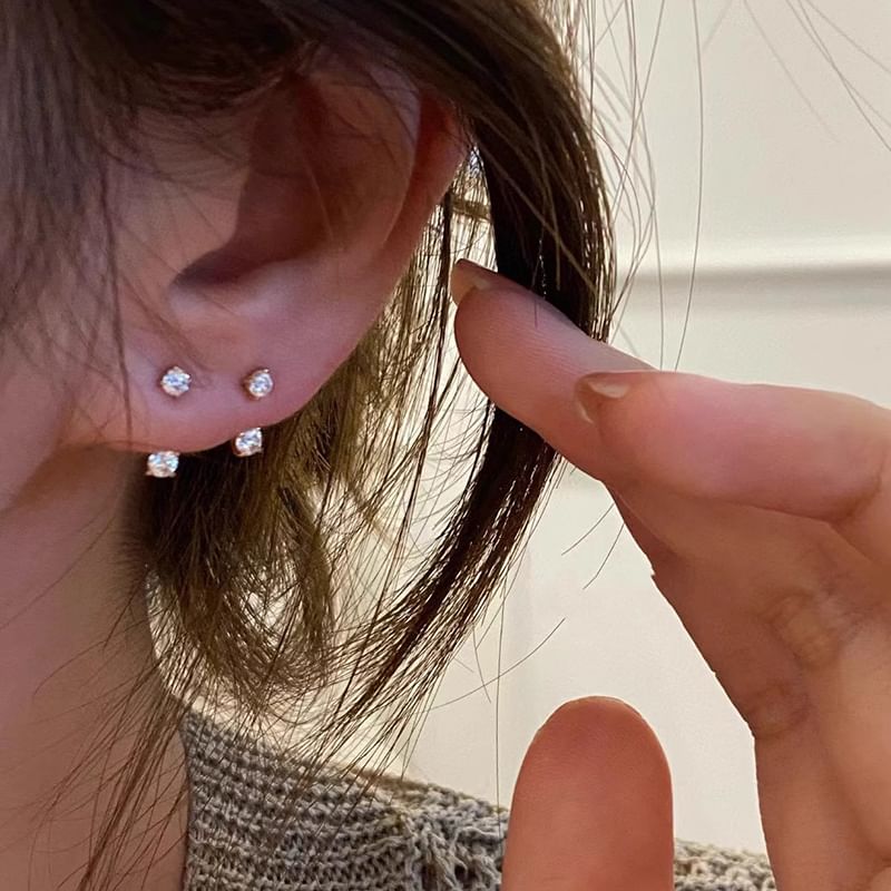 Rhinestone Ear Jacket Alloy