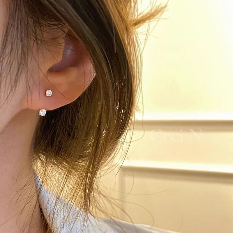 Rhinestone Ear Jacket Alloy