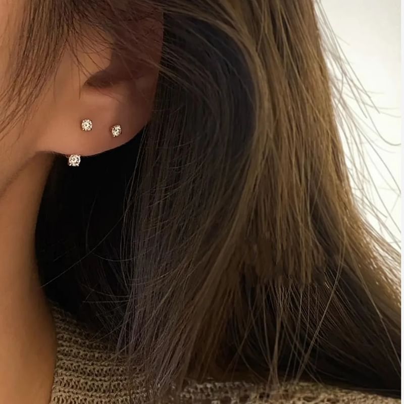 Rhinestone Ear Jacket Alloy