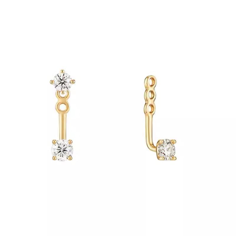 Rhinestone Ear Jacket Alloy