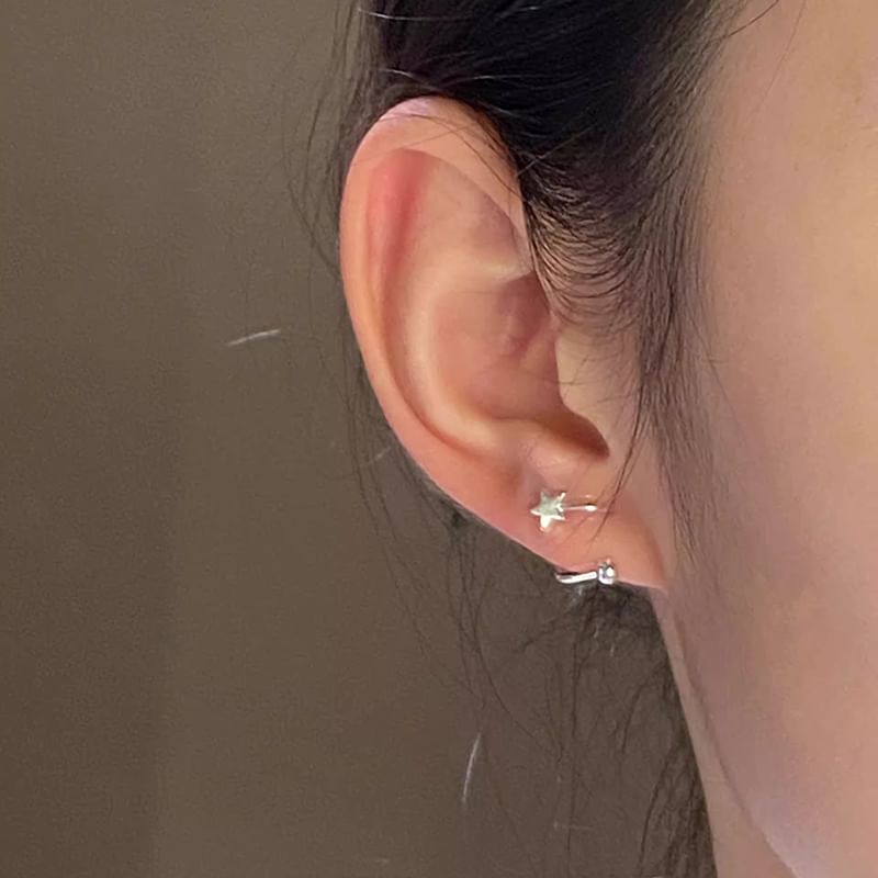 Star / Bead / Heart Alloy Ear Jacket