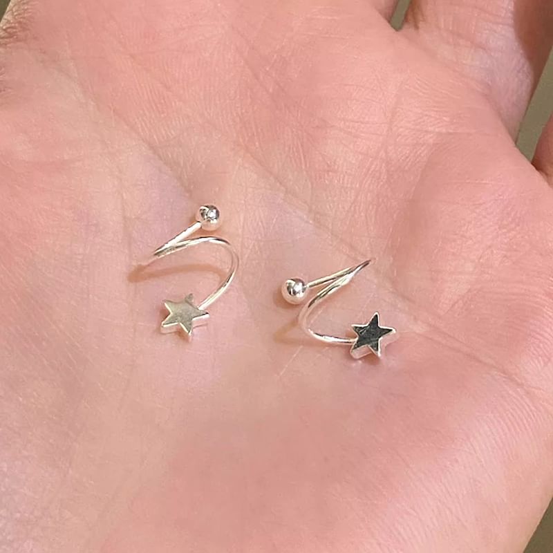 Star / Bead / Heart Alloy Ear Jacket