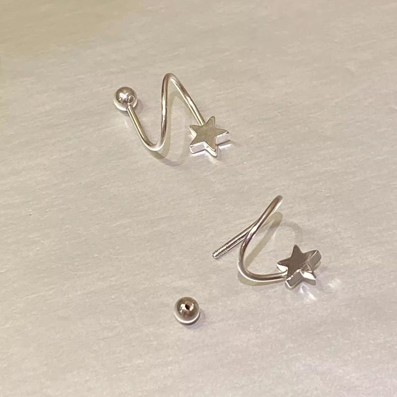Star / Bead / Heart Alloy Ear Jacket