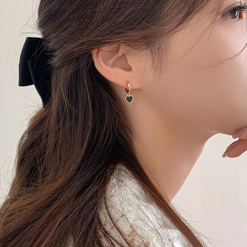Drop Alloy Earring Heart