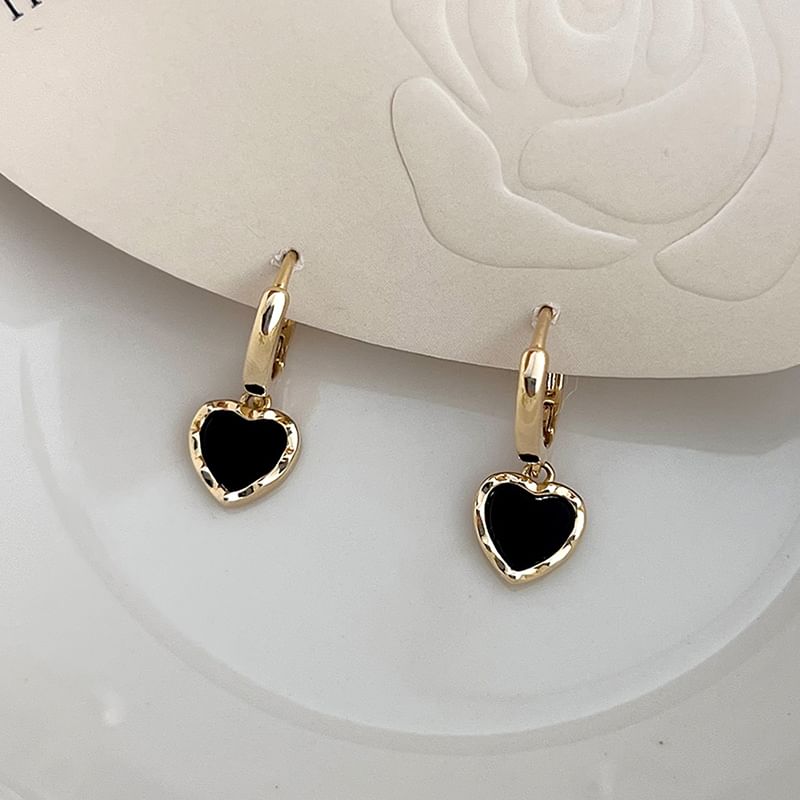Drop Alloy Earring Heart
