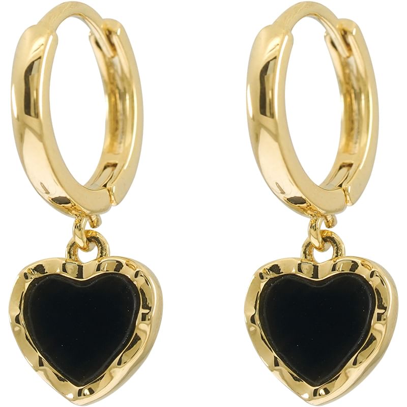 Drop Alloy Earring Heart