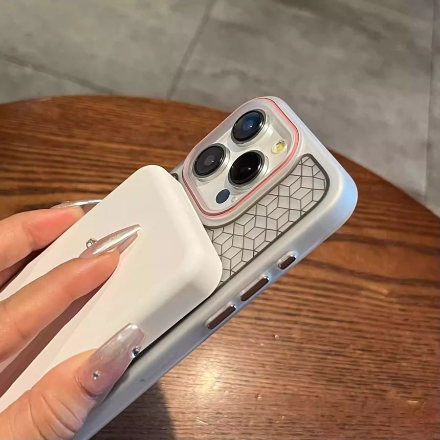 (Compatible Phone Geometric with Magnetic Case MagSafe)