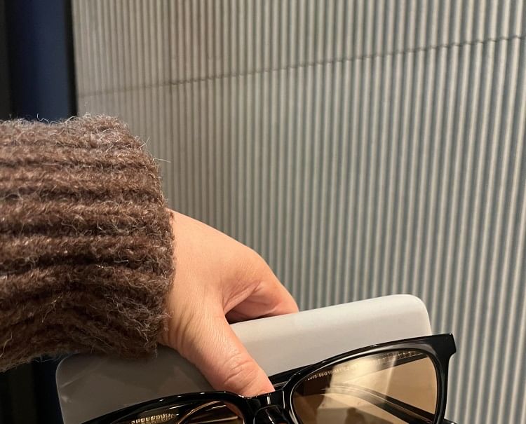 Square Polished Sunglasses