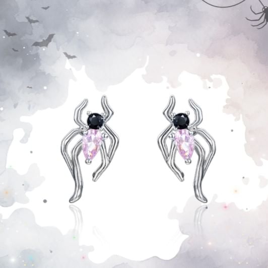 Ear Silver Spider / Sterling Stud Cuff Earring Simple