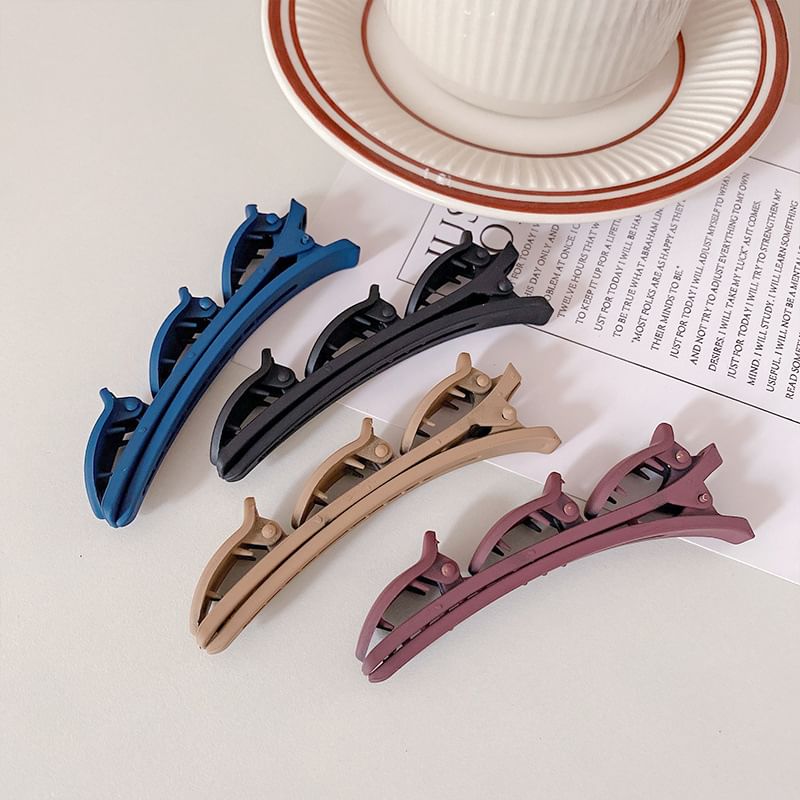 Set of 2: Plain Matte Hair Clip