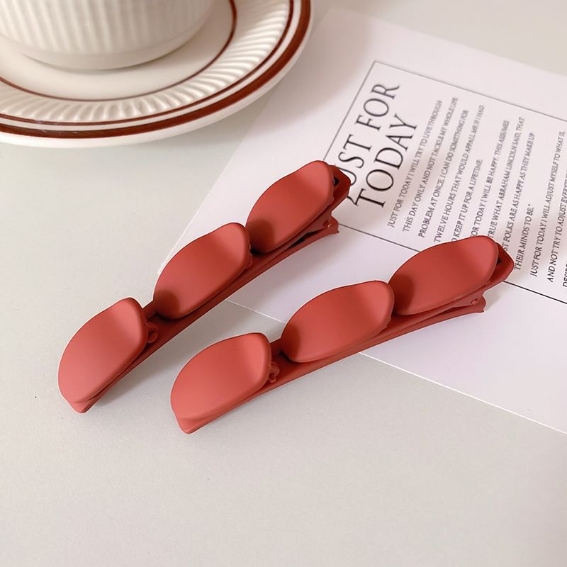 Set of 2: Plain Matte Hair Clip