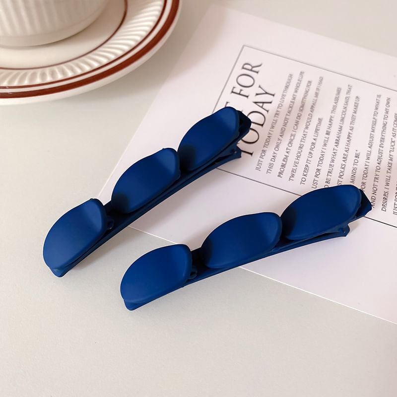 Set of 2: Plain Matte Hair Clip