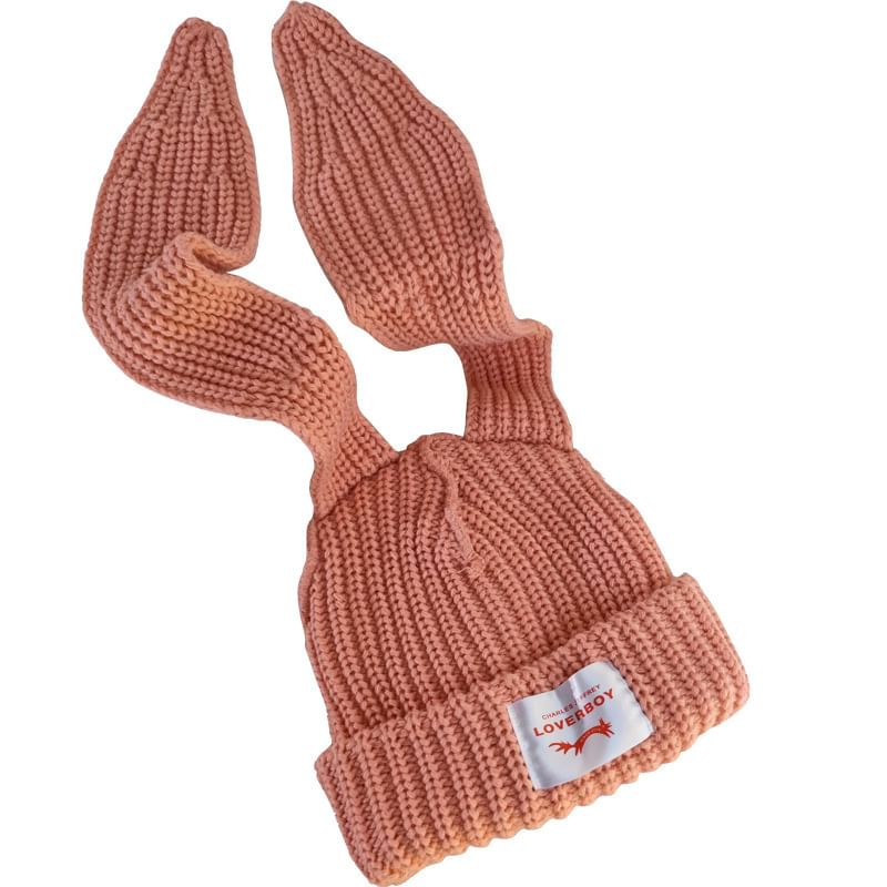 Ribbed Ear Beanie Rabbit