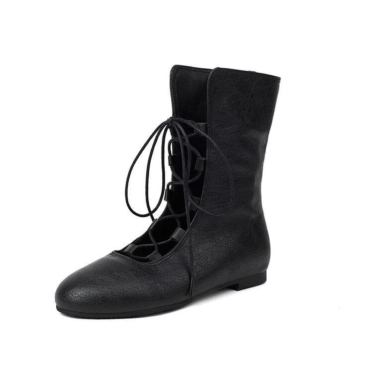 Short Lace-Up Boots