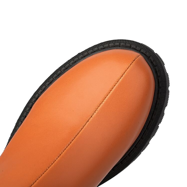 Short Boots Faux Platform Leather