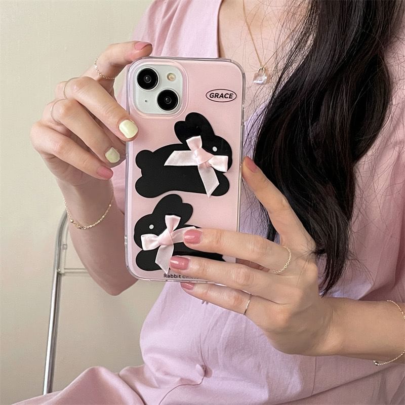 Rabbit Phone Ribbon Case