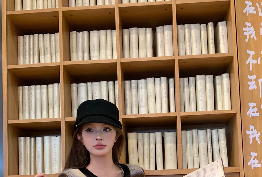 Bow Rise Accent Pencil Skirt High Crew Mini Neck / Contrast Button-Up Crop Jacket Trim Plaid