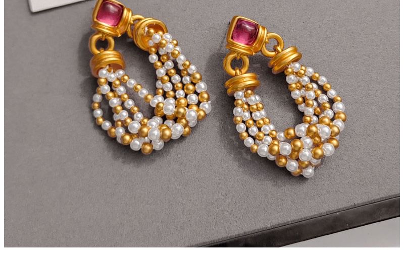 Beaded Drop Earring