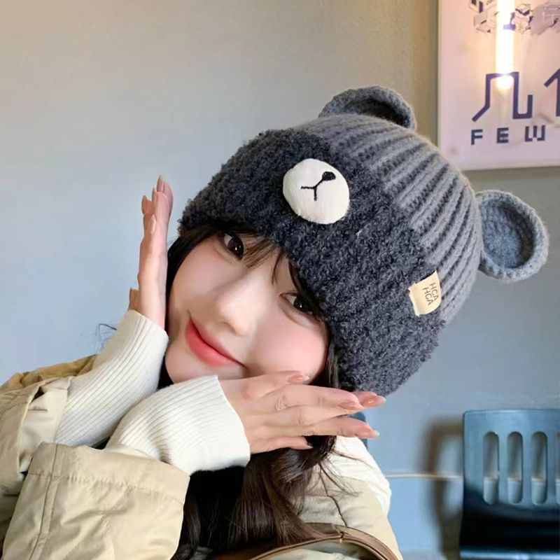 Bear Knit Beanie Ear
