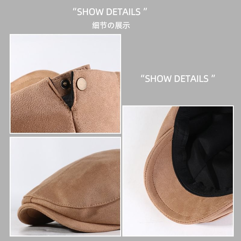 Cap Faux Suede Flat