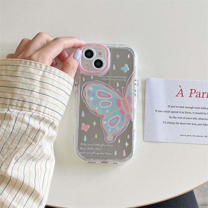 Butterfly Case Phone Mirrored Print