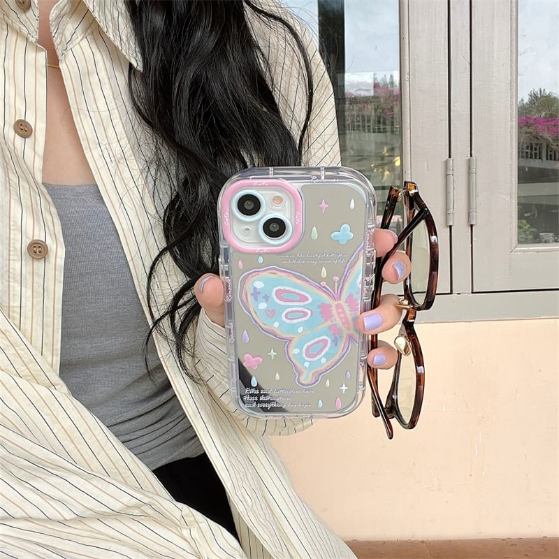 Butterfly Case Phone Mirrored Print