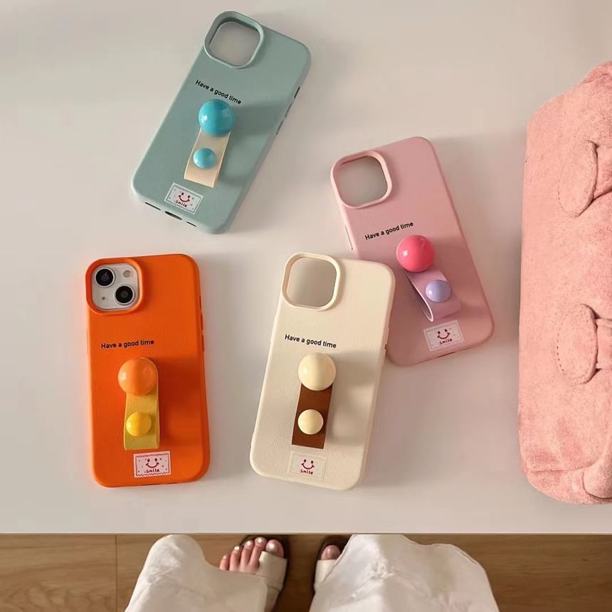 Case Phone Finger Beaded Strap