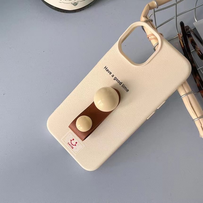 Case Phone Finger Beaded Strap