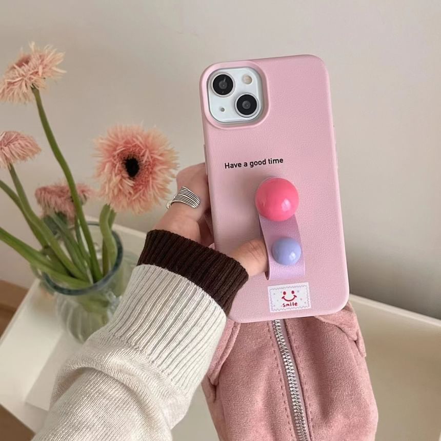 Case Phone Finger Beaded Strap