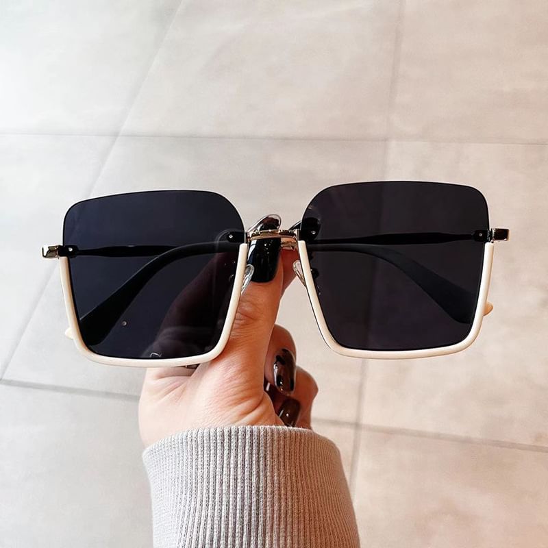 Sunglasses Half Frame Square