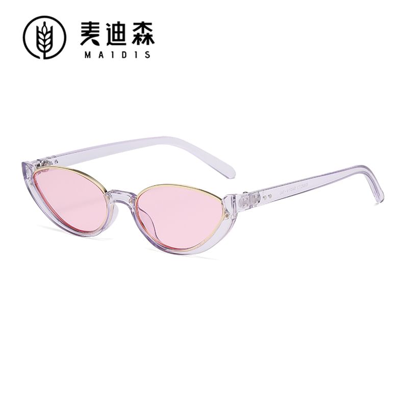 Semi-Rimless Sunglasses Small Oval