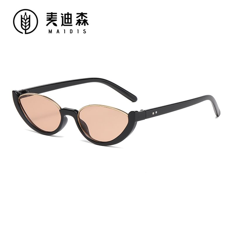Semi-Rimless Sunglasses Small Oval