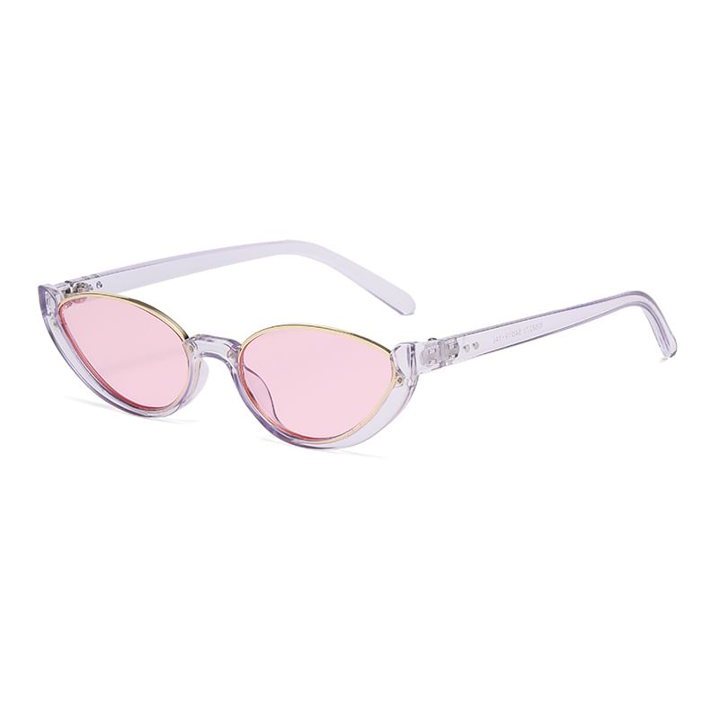 Semi-Rimless Sunglasses Small Oval