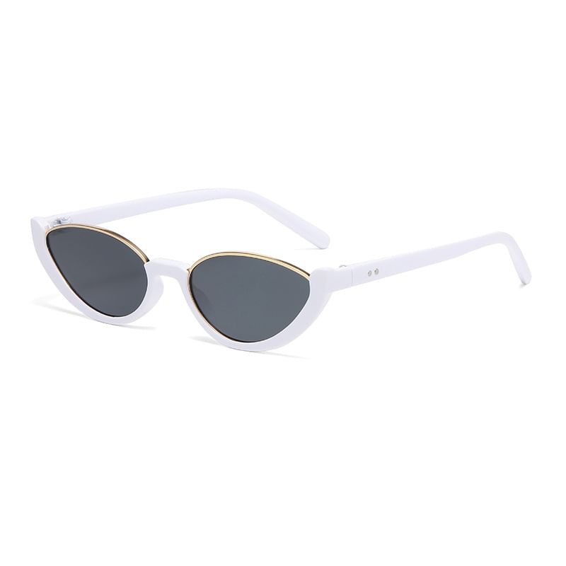 Semi-Rimless Sunglasses Small Oval