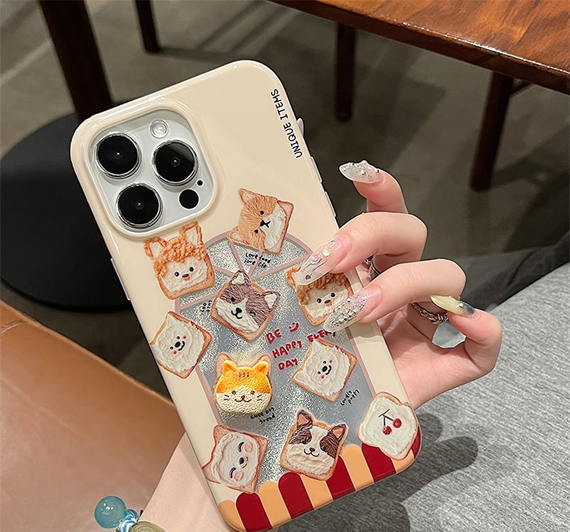 Case Set Adhesive Decoration / Animal Phone