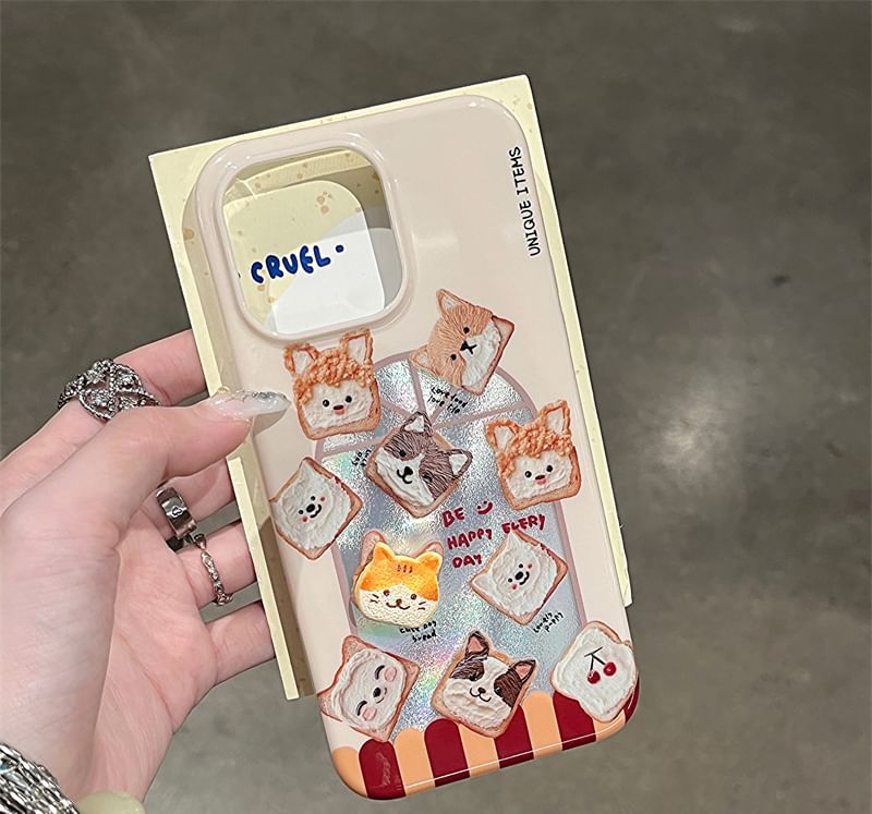 Case Set Adhesive Decoration / Animal Phone