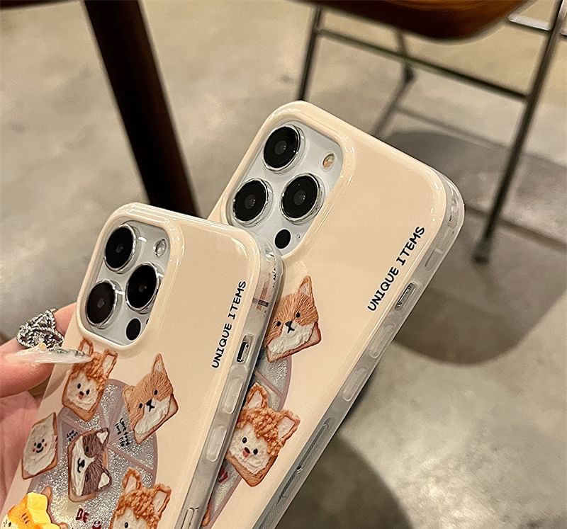 Case Set Adhesive Decoration / Animal Phone