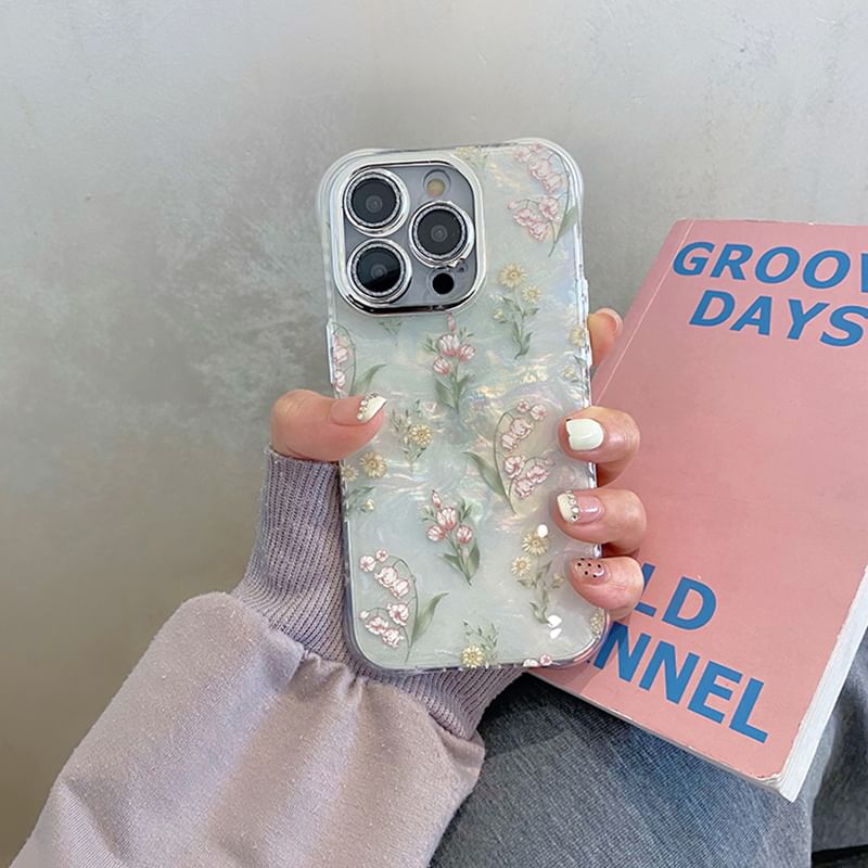 Case / Set Strap Flower Phone