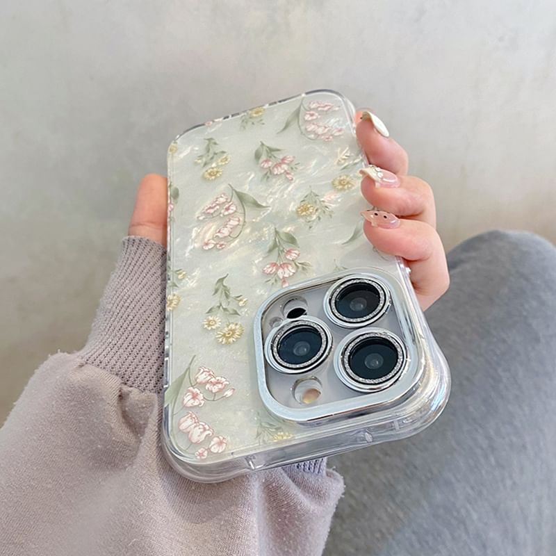 Case / Set Strap Flower Phone