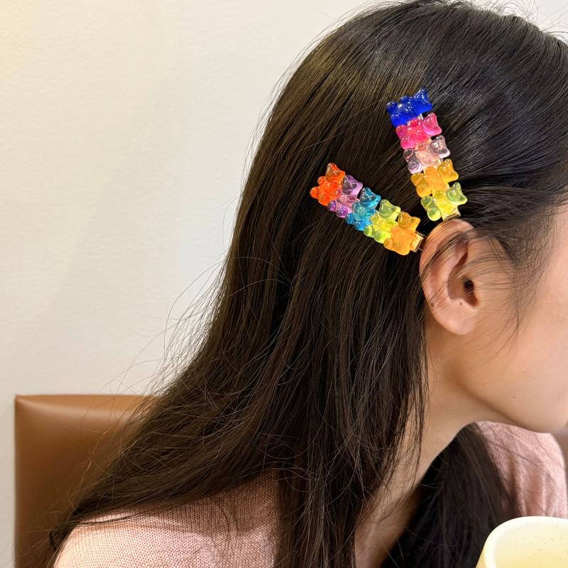 Hair Gummy Clip Bear