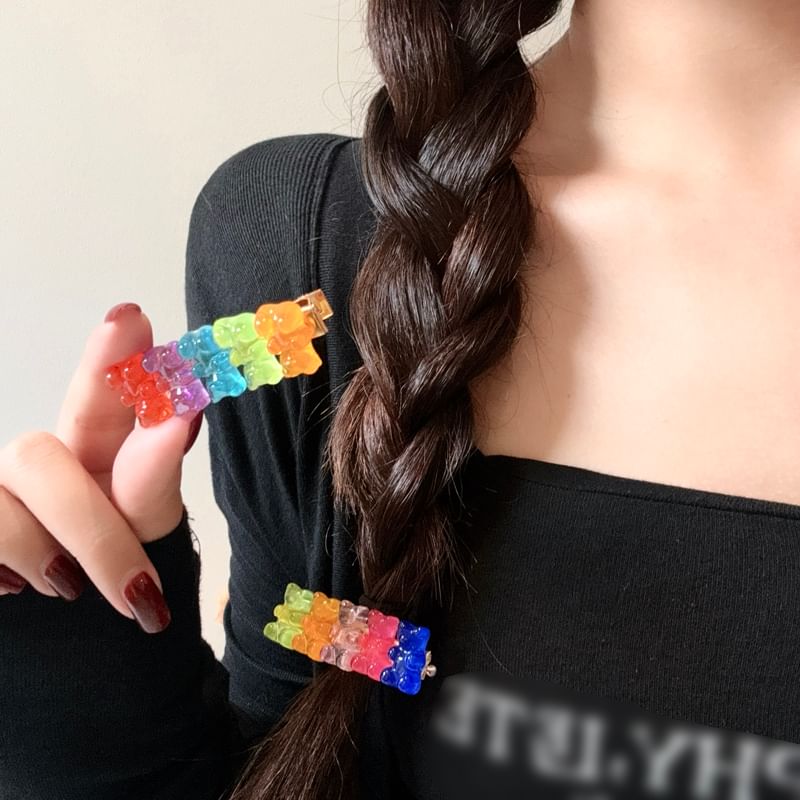 Hair Gummy Clip Bear