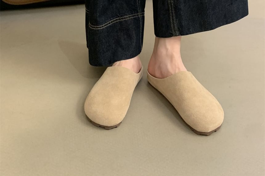 Faux Mules Suede