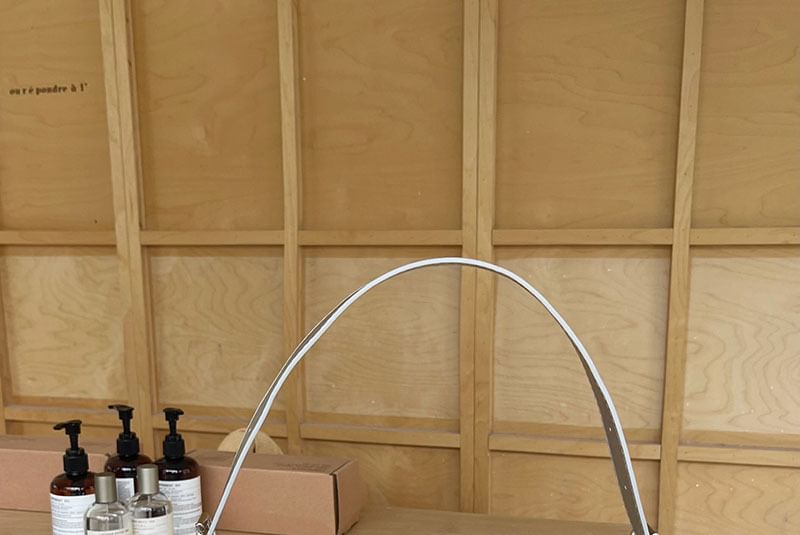 Bag Leather Faux Crescent Shoulder