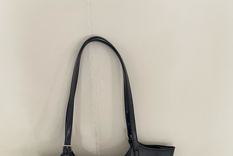 Faux Bag Tote Leather Plain